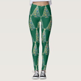 Leggings Colorful Christmas Tree