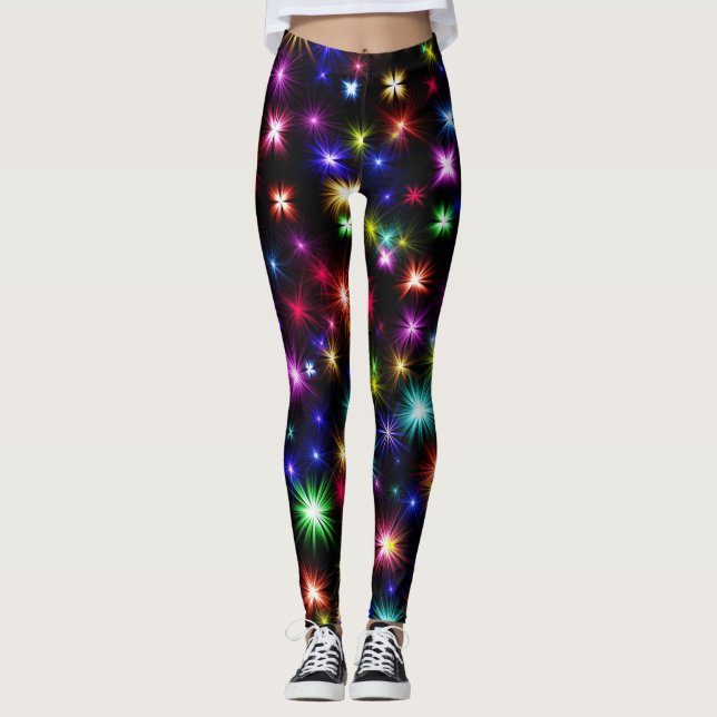 Leggings Colorful Fire Works (Anverso)