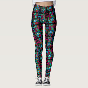 Leggings Colorful Groovy Hamsas