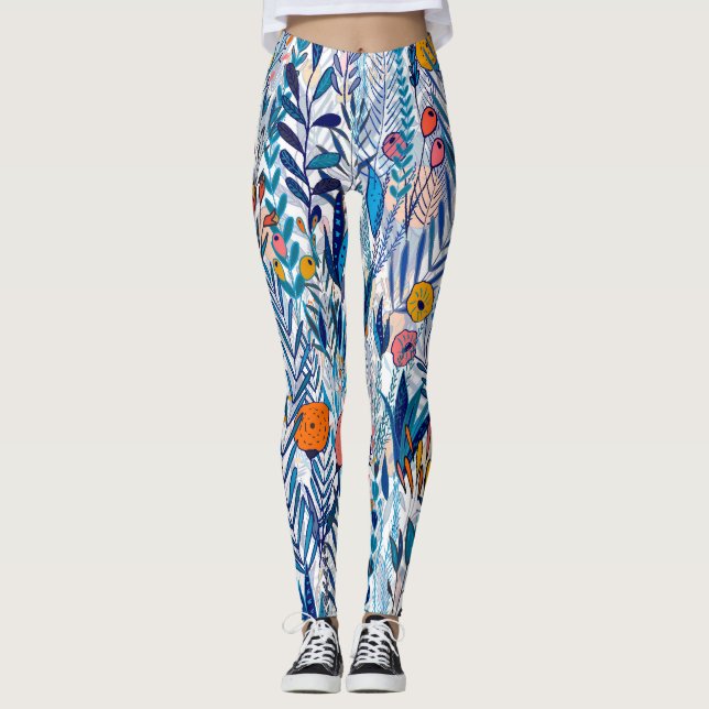 Leggings Colorful Maximalist Garden (Anverso)