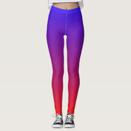 Leggings  Colorful Red And Bluo