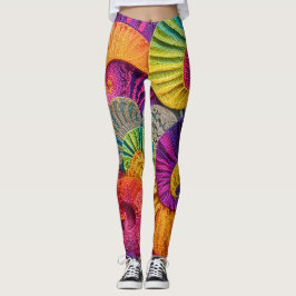 Leggings Colorful Spiral Abstract Background Vivid Energy S