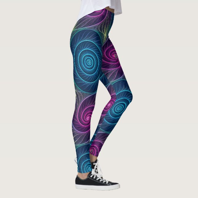 Leggings Colorful Spiral Vortex Illusion | Seamless Optical (Derecha)