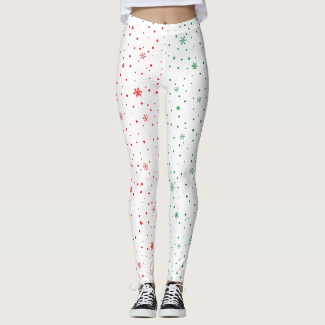Leggings Colorful Ultra Soft Holiday Pattern Christmas Day (Anverso)