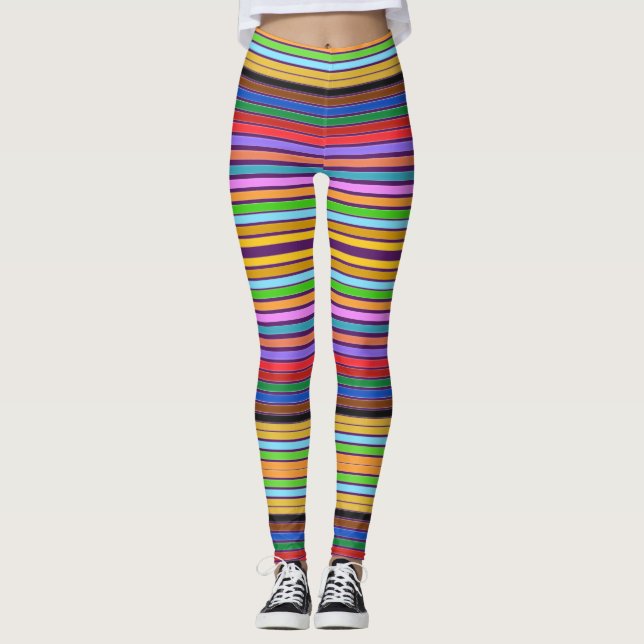 Leggings Colorida banda moderna (Anverso)