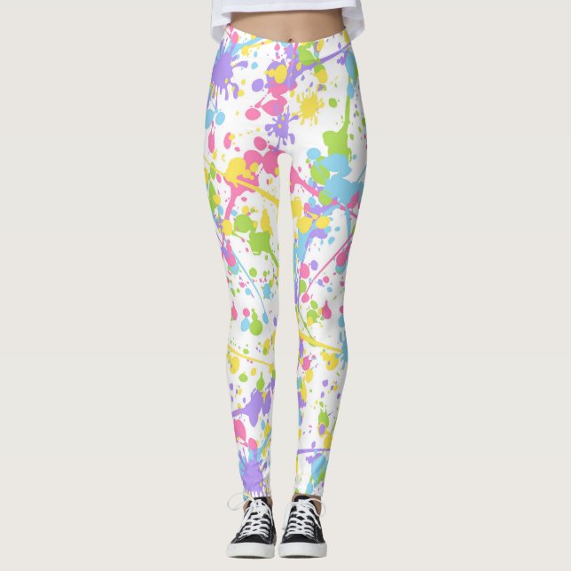 Leggings Colorida Esplash de pintura (Anverso)