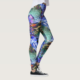 Leggings Colorida fluctuación de imagen virtual sobre el ac