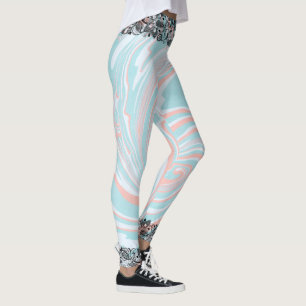 Leggings Colorida Marble Black Lace