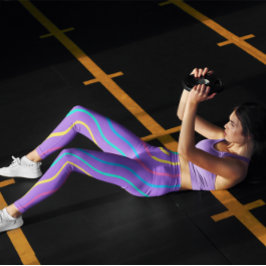 Leggings Coloridas Chicas de protección verde de las mujere