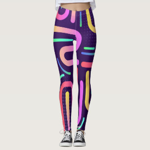 Leggings coloridas cintas