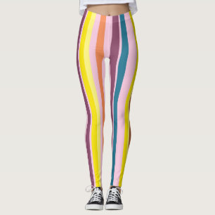 Leggings Coloridas cintas verticales