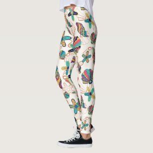 Leggings Coloridas conchas marinas sin fisuras