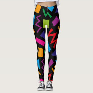 Leggings coloridas en el patrón de moda de los año
