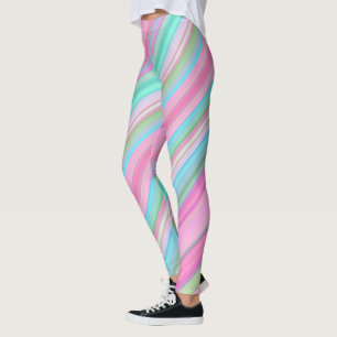 Leggings Coloridas franjas diagonales