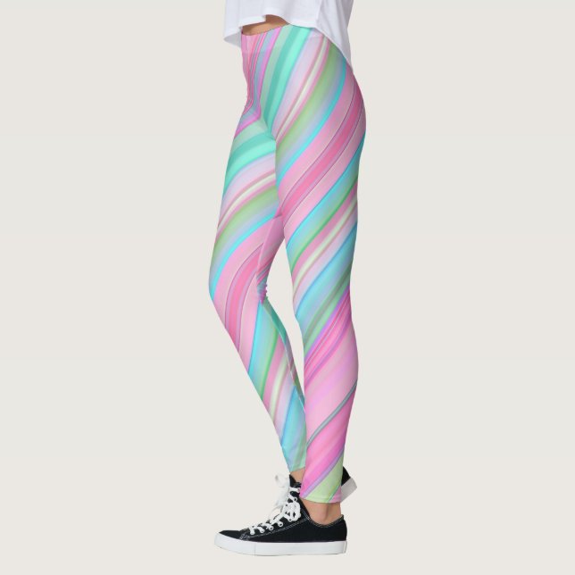 Leggings Coloridas franjas diagonales (Izquierda)