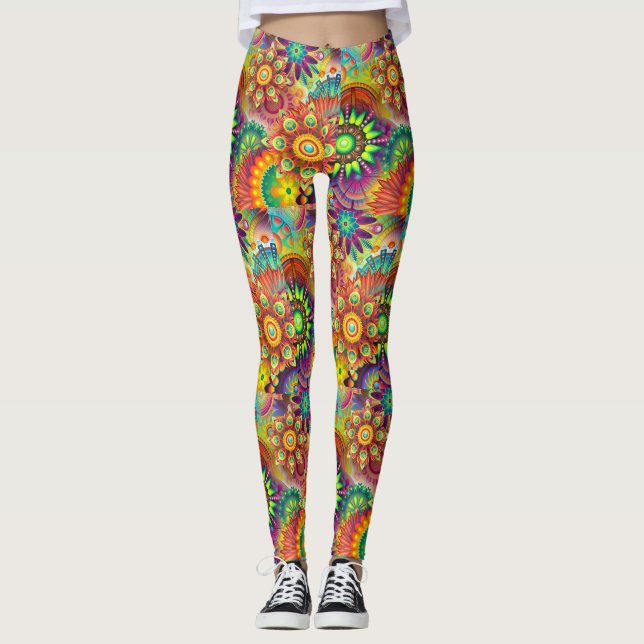 Leggings coloridas garras (Anverso)