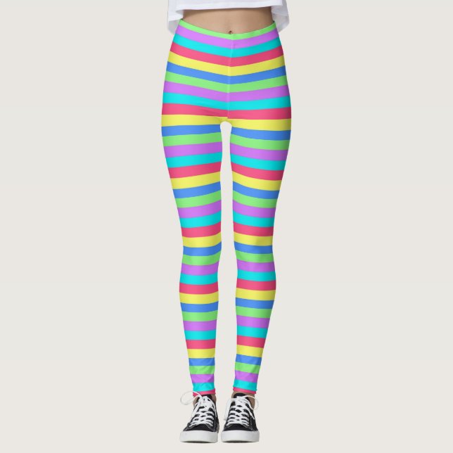 Leggings Coloridas garras a rayas (Anverso)