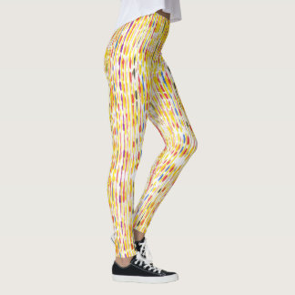 Leggings Coloridas lentes del patrón Rainbow Colored Raindr