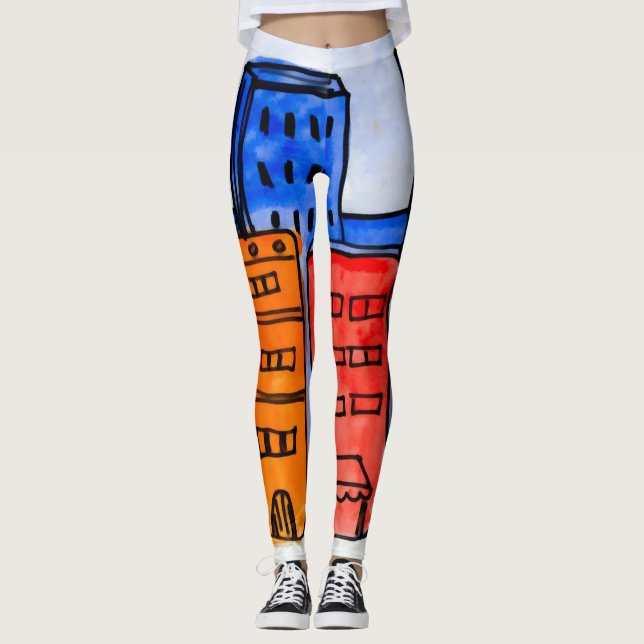 Leggings Coloridas leyendas de graffiti Personalizado de Nu (Anverso)