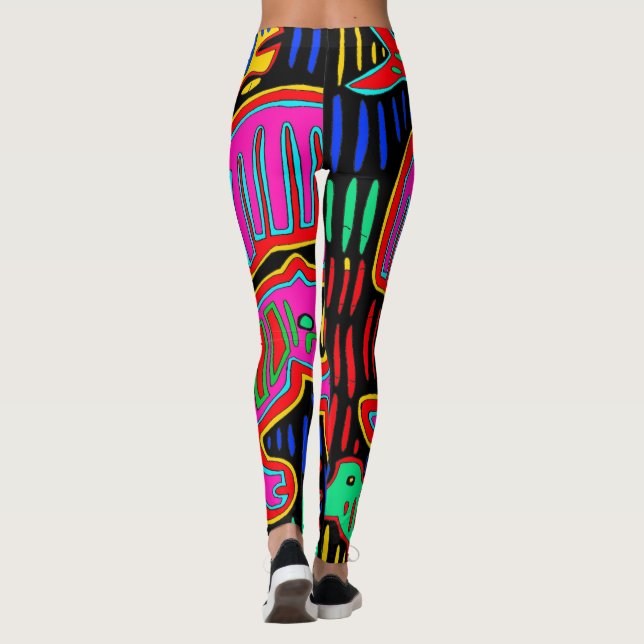 Leggings Coloridas leyendas del diseñador (Reverso)