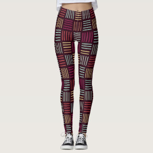 Leggings Coloridas líneas al cuadrado