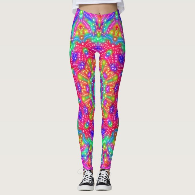 Leggings Coloridas luces de carnaval (Anverso)