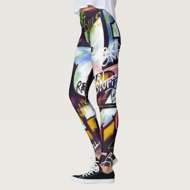 Leggings Coloridas Palabras de Graffiti (Izquierda)