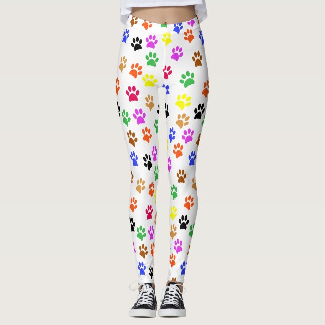 Leggings Coloridas Paws (Anverso)