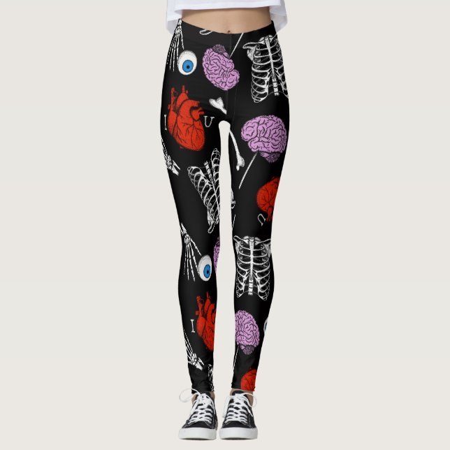Leggings Coloridas piernas de halloween (Anverso)