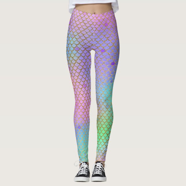 Leggings Coloridas piernas de sirena (Anverso)