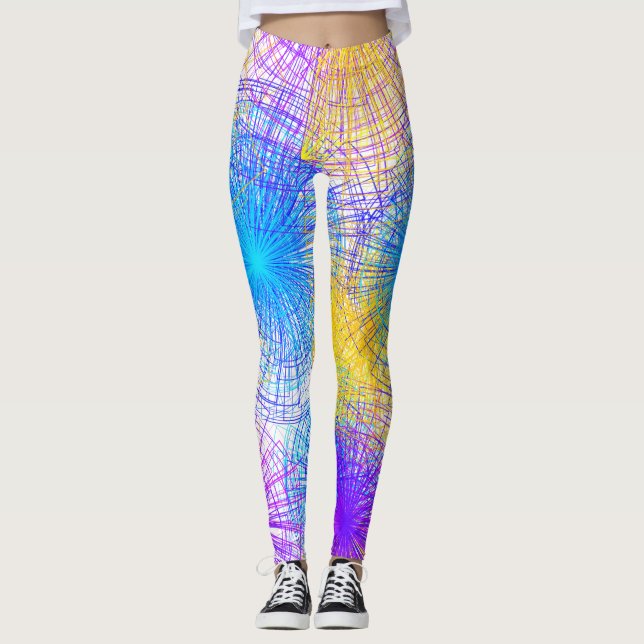 Leggings Coloridas Piernas Espirales (Anverso)