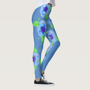 Leggings Coloridas Piernas Floridas