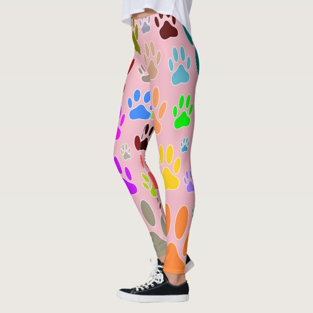 Leggings Coloridas pinturas de perros por todas partes (Izquierda)