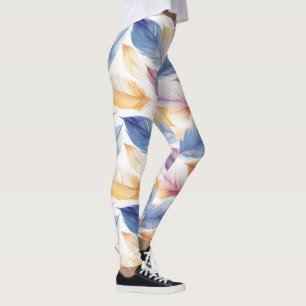 Leggings Coloridas plumas acuáticas