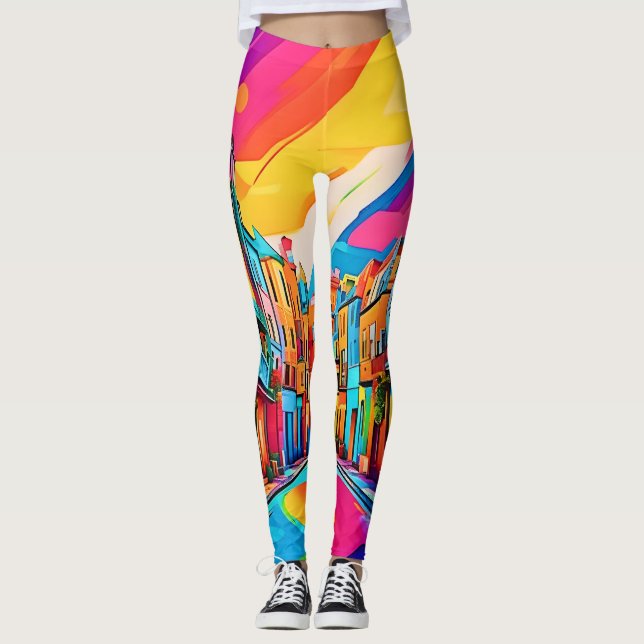 Leggings Coloridas vibraciones de la calle (Anverso)