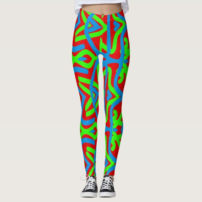 Leggings Coloridas y vibrantes leyendas "Ratti_Creative_Art (Anverso)