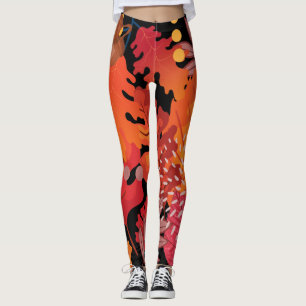 Leggings Colorido callejón de hojas leggantes