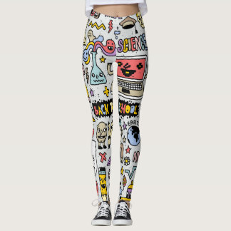 Leggings Colorido conjunto de cosechas de Doodle School