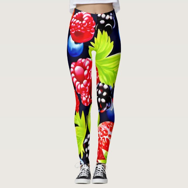 Leggings Colorido diseño de Berry Medley (Anverso)