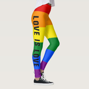 Leggings Colorido LGBT Rainbow Gay Pride Bandera Personaliz