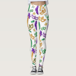 Leggings Colorido Mardi Gras con estampado