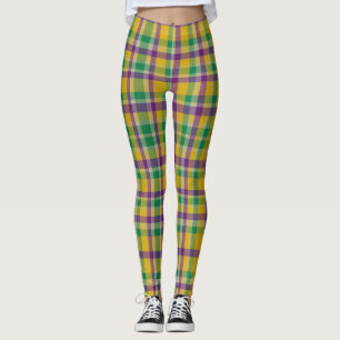 Leggings Colorido Mardi Gras gingham con estampado