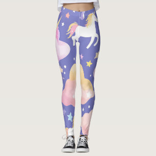 Leggings Colorido patrón de globo de arco iris de Unicornio