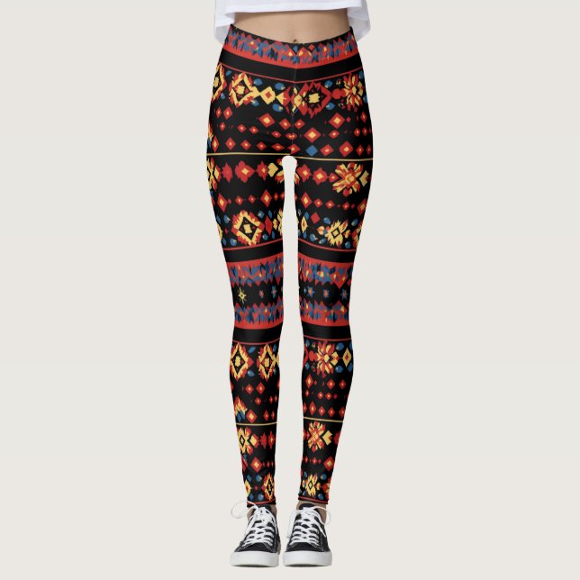 Leggings Colorido patrón popular (Anverso)