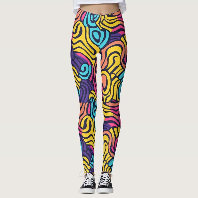 Leggings Colorido Resumen Alegre (Anverso)