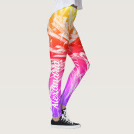 Leggings Colorido Resumen de fuegos artificiales Fotografía