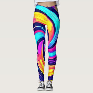 Leggings Colorido Swirl Cosmic