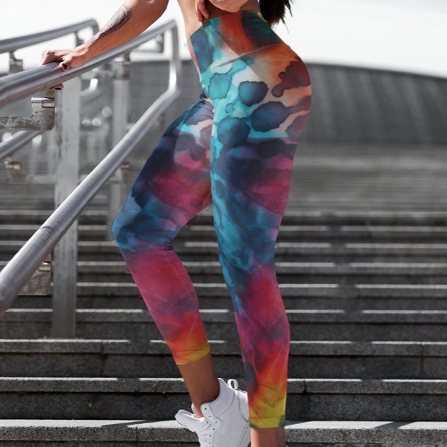 Leggings Colorido tinte de mosaico multicolor (Subido por el creador)