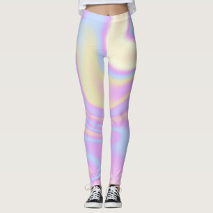 Leggings Colorido vibrante iridiscente holográfico