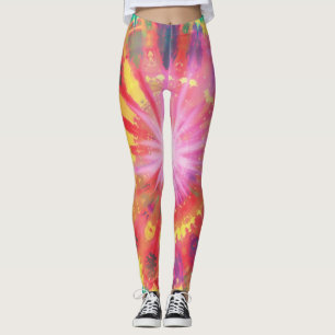 Leggings Colorido y divertido tinte de tie-dye #1
